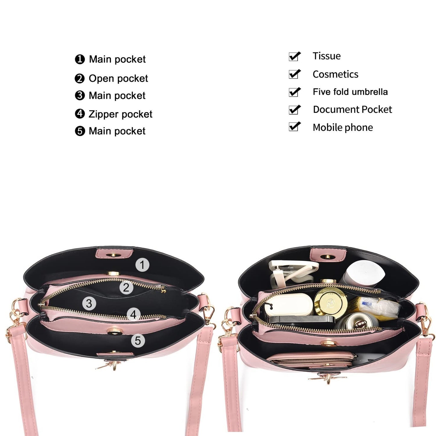 Stylish Lightweight Crossbody Bag for Women & Teens - Fashionable Handbag Purse5