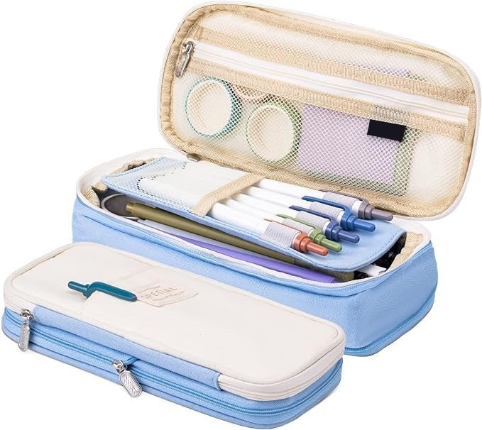 Large Capacity Pencil Case Organizer   Zippered Pen Bag for Office & Travel Stor7