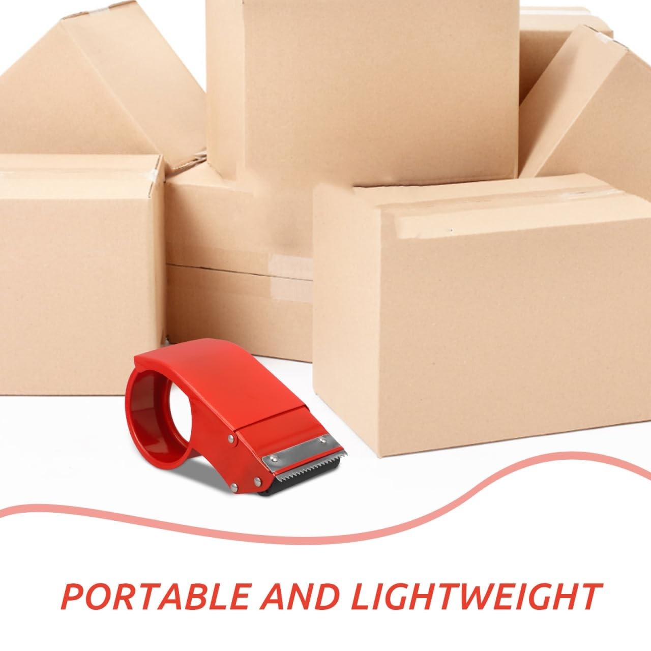 Metal Tape Dispenser for Desktop - Office, School & Home Use - Durable & Stylish3