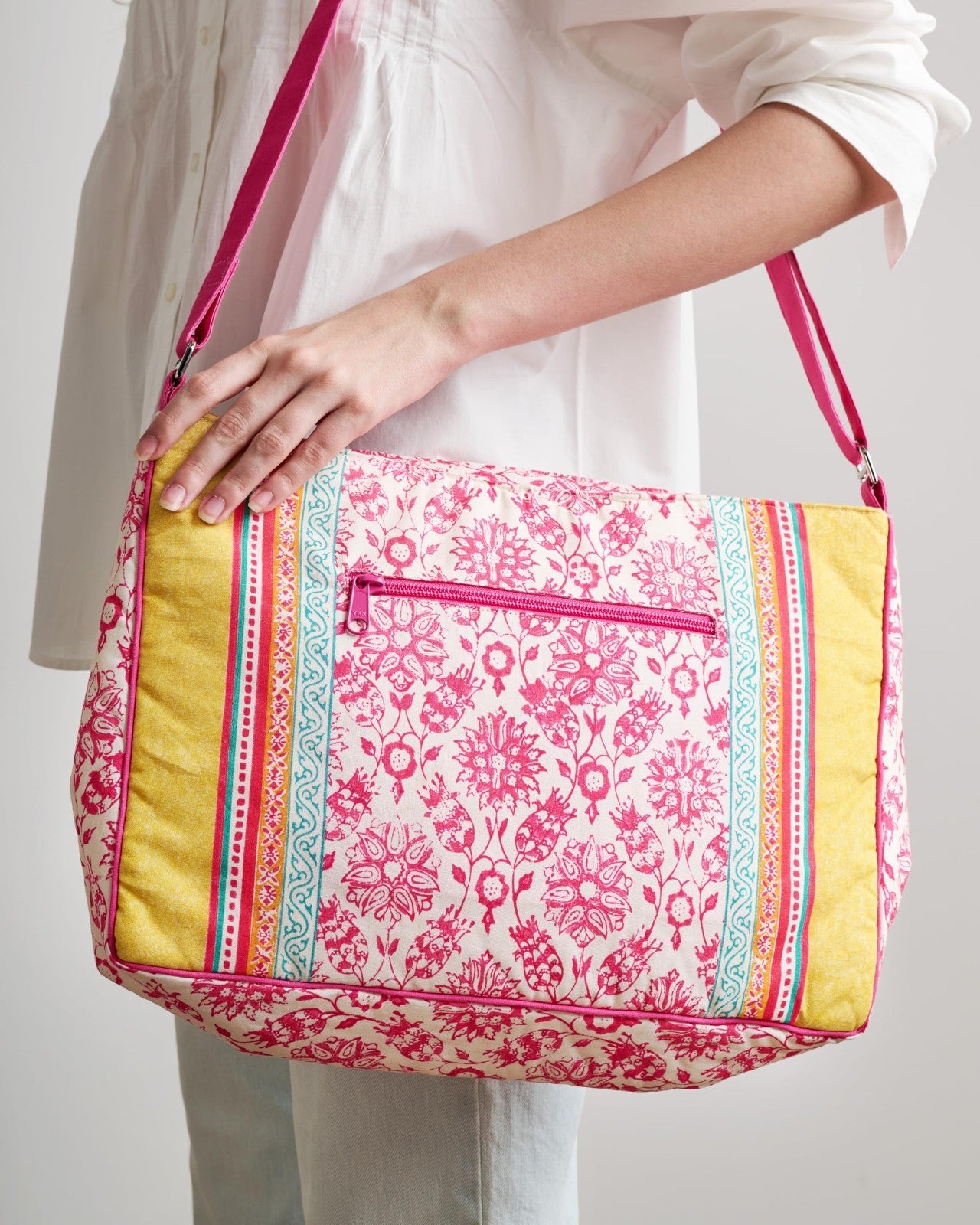 Stylish Cotton Shoulder Bag for Women   Versatile Handbag, Everyday Use, Fashion6