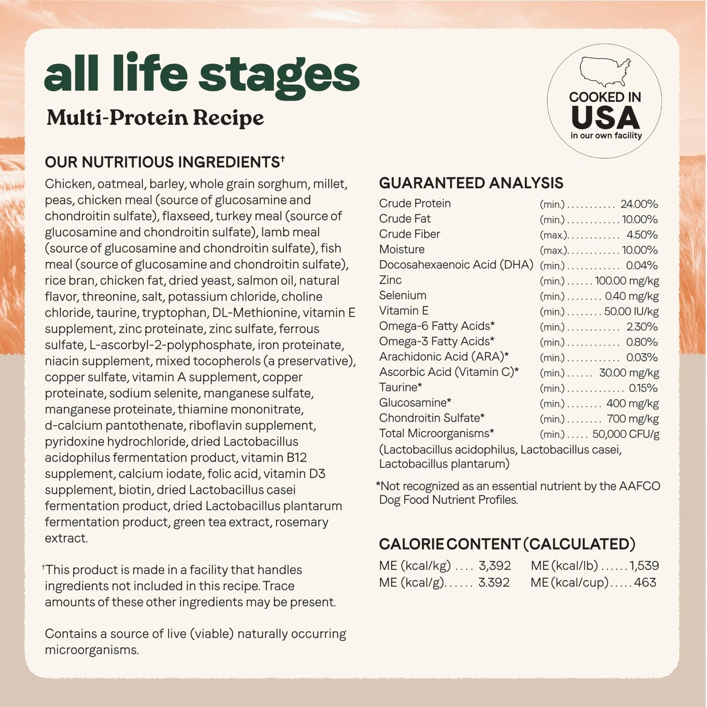 Multi Protein Dog Food for All Life Stages   Chicken, Turkey, Lamb & Fish, 40 lb5