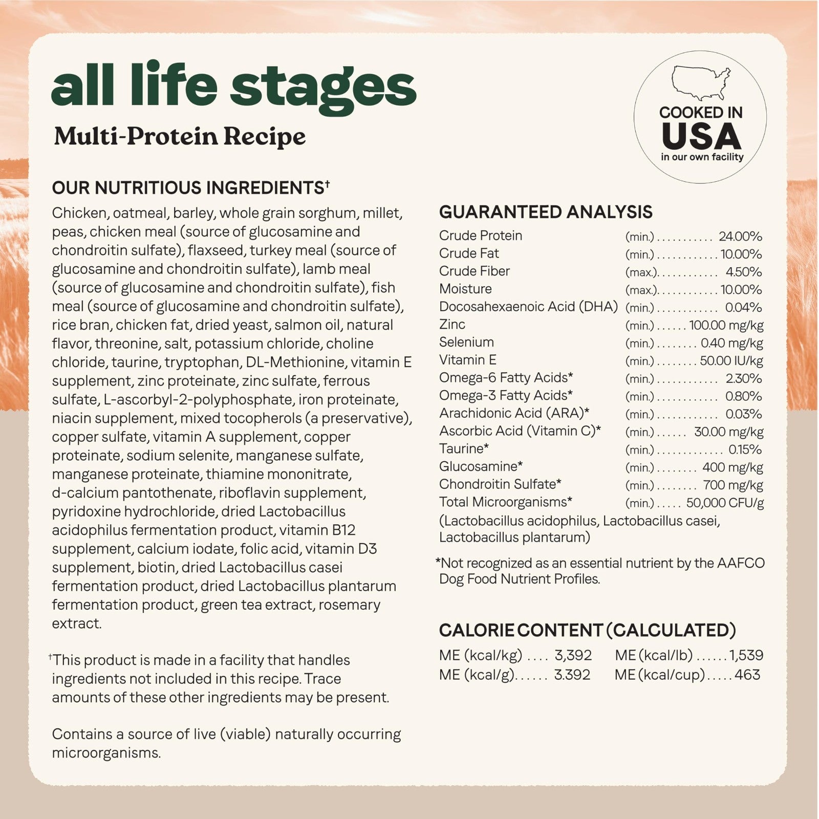Multi Protein Dog Food for All Life Stages   Chicken, Turkey, Lamb & Fish, 40 lb5