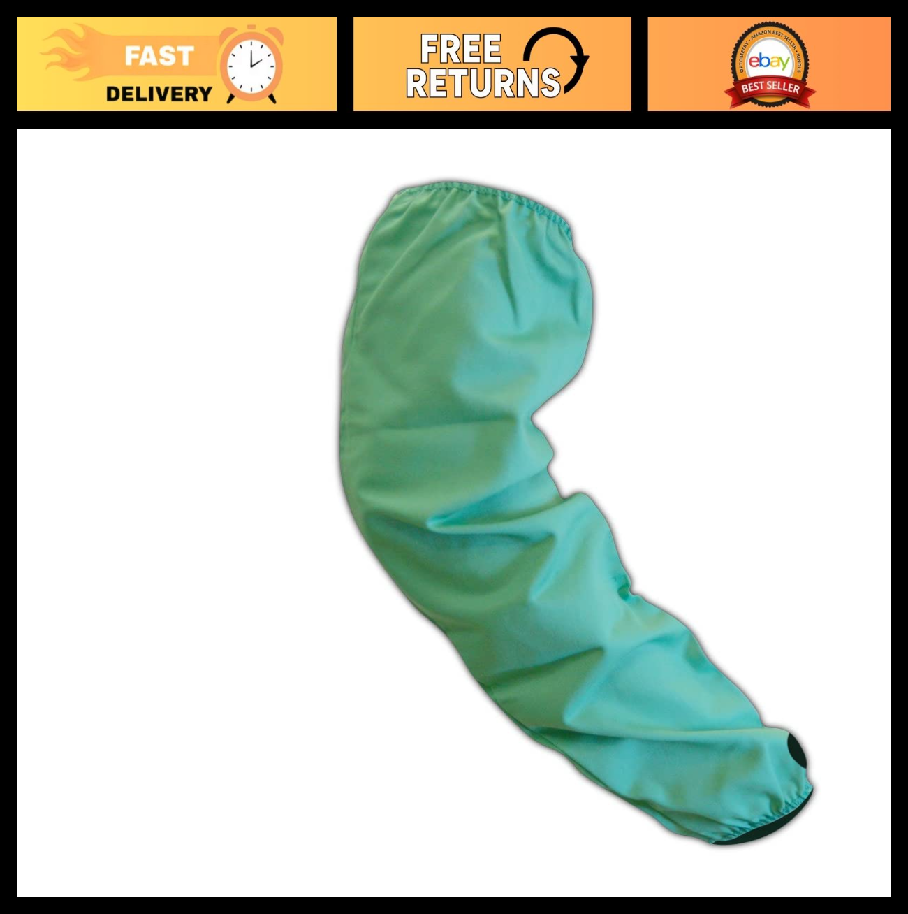 Flame Resistant 24" Sleeves with Thumb Slot - Heat Protection, One Size, Green0