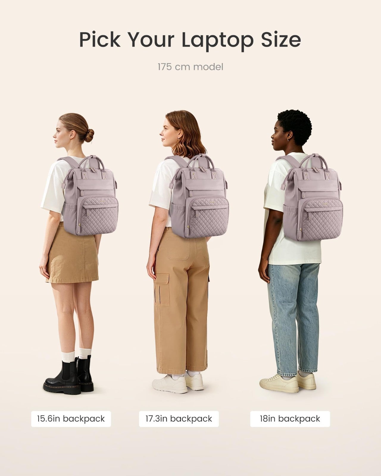 Quilted Laptop Backpack for Women   Stylish Teacher & Nurse Work Purse6