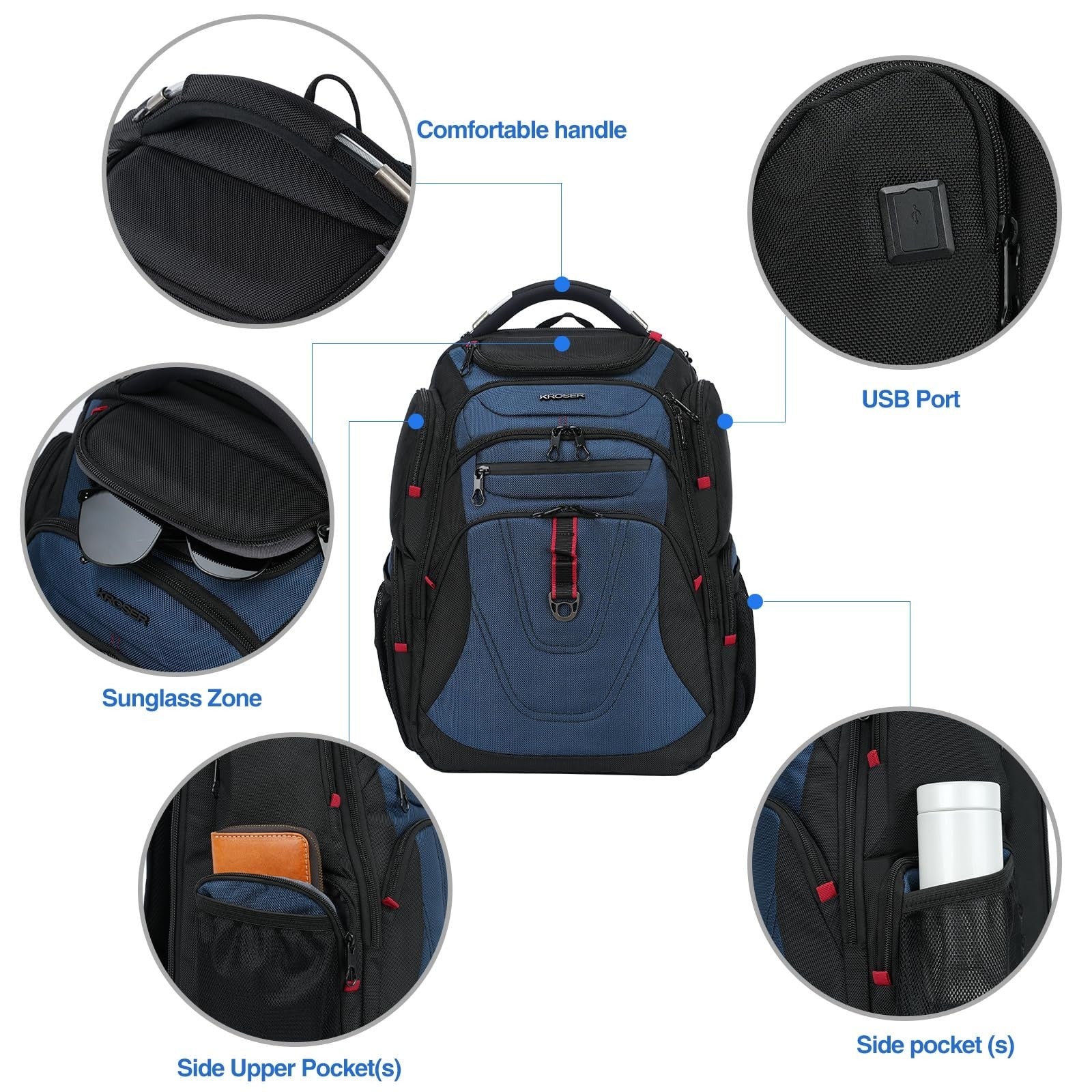 17.3 Inch Travel Laptop Backpack, XL Computer Bag for Men & Women, Durable & Sty4