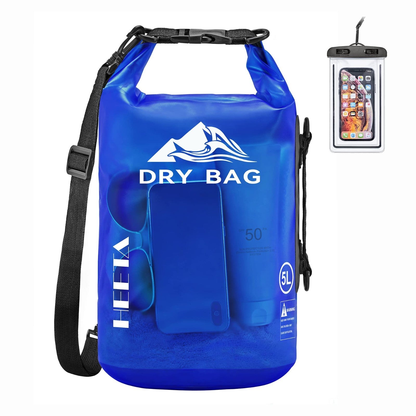 Waterproof Dry Bag for Travel, Kayaking, Boating - Lightweight Roll Top Storage1