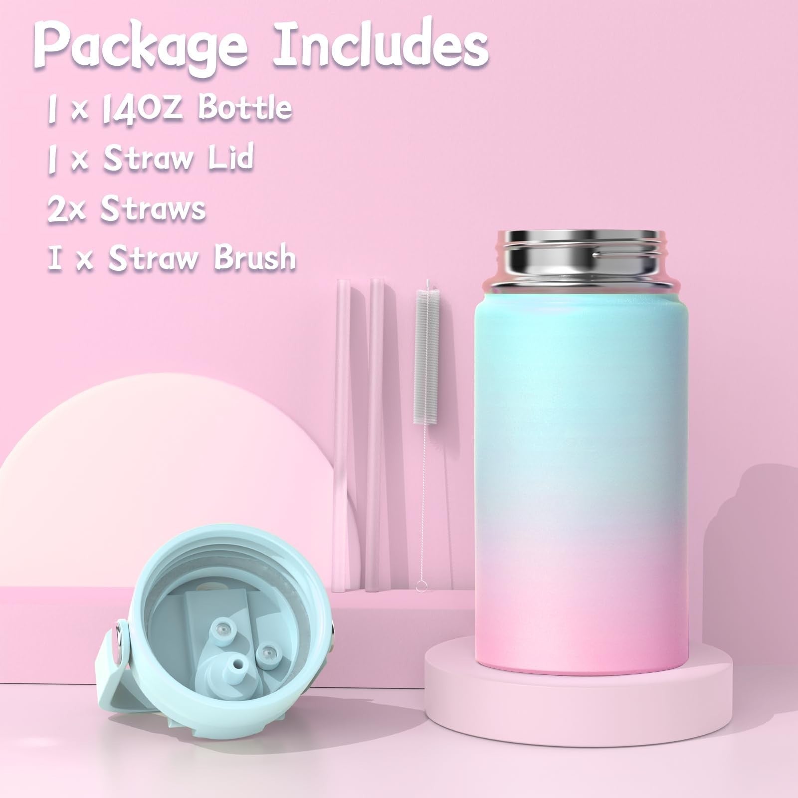 Girls Backpack Set   9PCS with Lunch Bag, Pencil Case, Bento Box & Water Bottle4