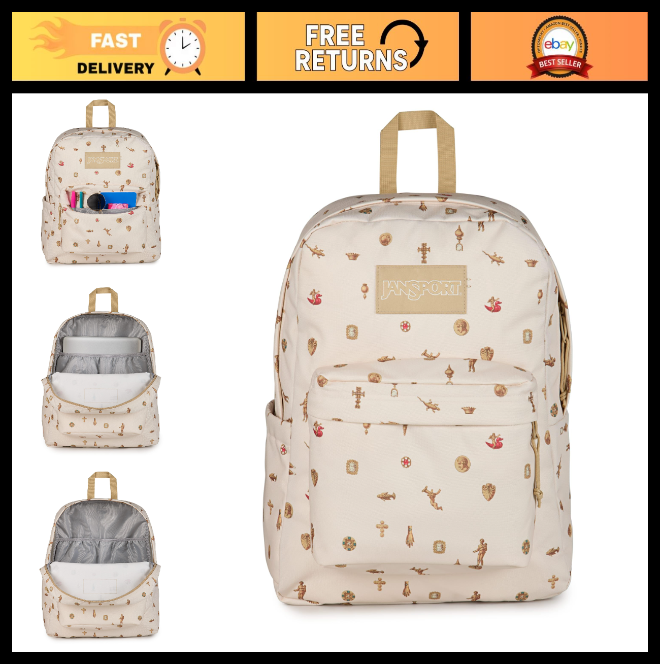 Durable Lightweight Backpack for School, Travel, Hiking   Large Capacity, Multip0