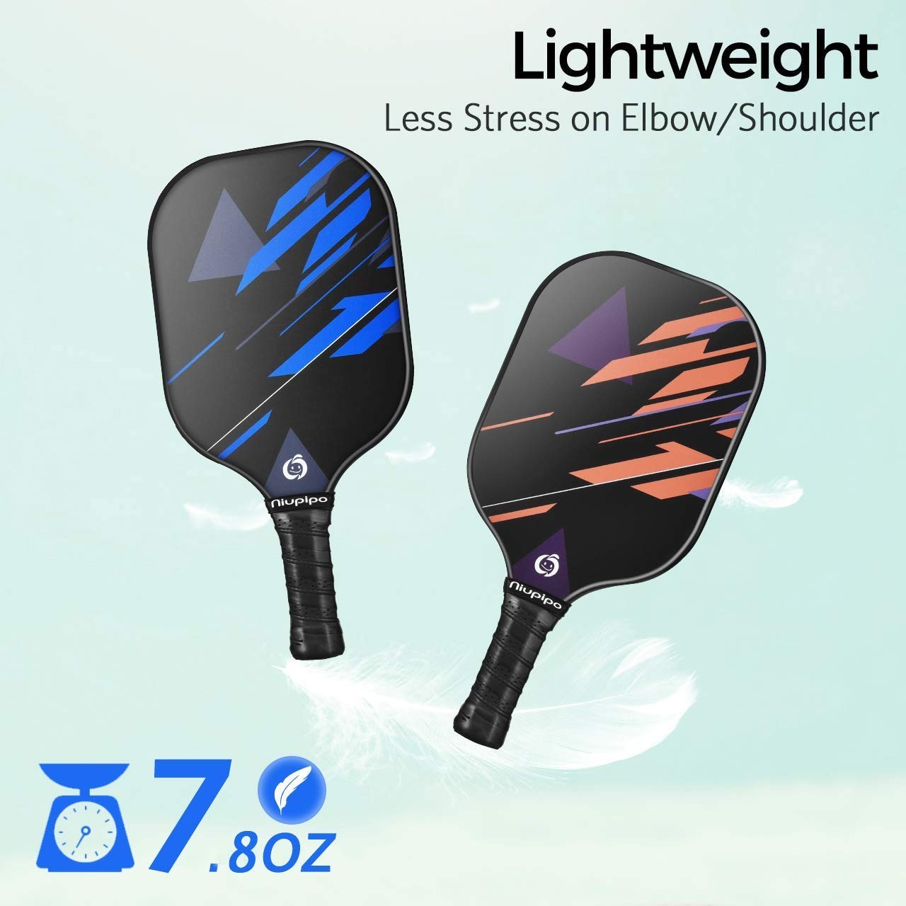 Pickleball Paddle Set of 2 or 4 - USAPA Approved, Fiberglass, Lightweight with B3