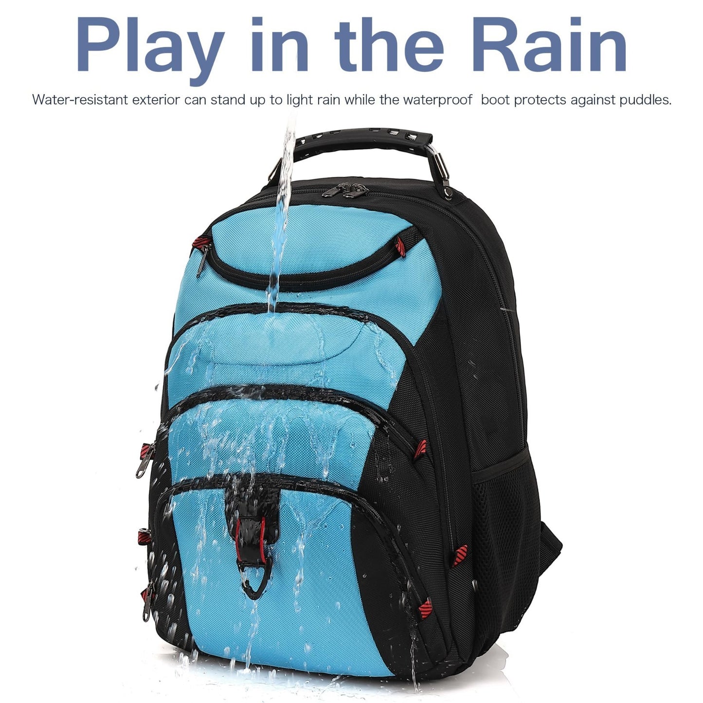 15.6" Waterproof Laptop Backpack with USB Port, Anti Theft Travel Bag, Casual Of3