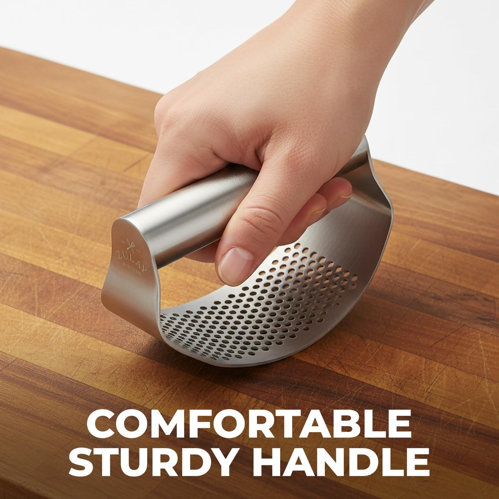 Stainless Steel Garlic Press Rocker Set   Durable Mincer Tool, Easy Clean, Peele4