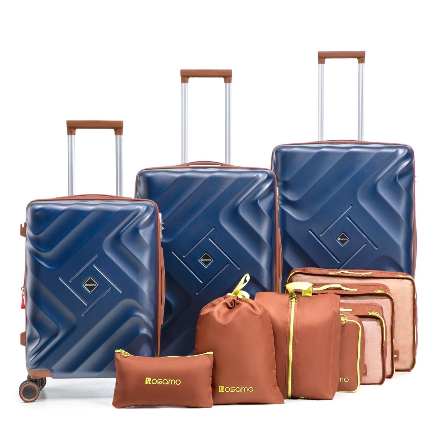 10-Piece Expandable Luggage Set, Airline Approved Carry-On Suitcases, Spinner Wh1