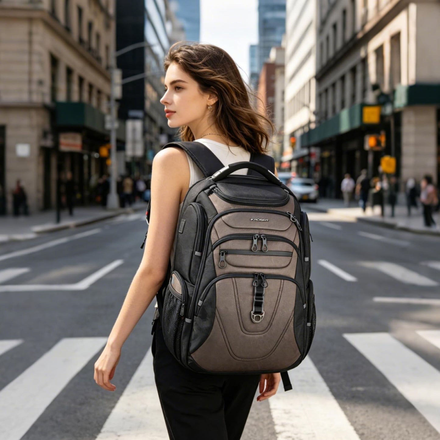 XXXL Travel Laptop Backpack 18.4 Inch, Large Computer Bag for Men, Waterproof, S2
