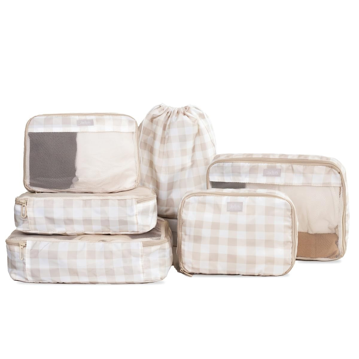 6-Piece Packing Cubes Set for Travel - Large Organizer for Suitcase & Luggage, B1