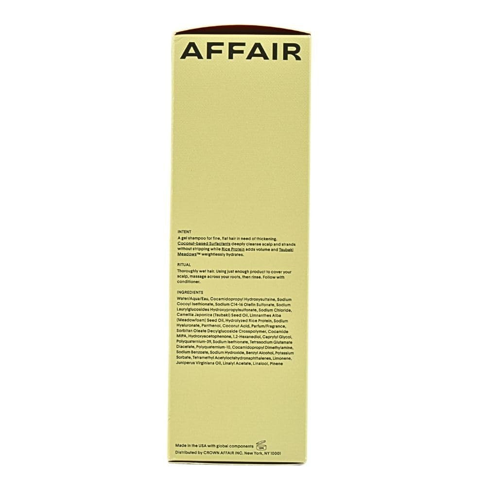 Volumizing Shampoo 8oz - Lightweight Gel Cleanser for Oily Flat Hair, Rice Prote2