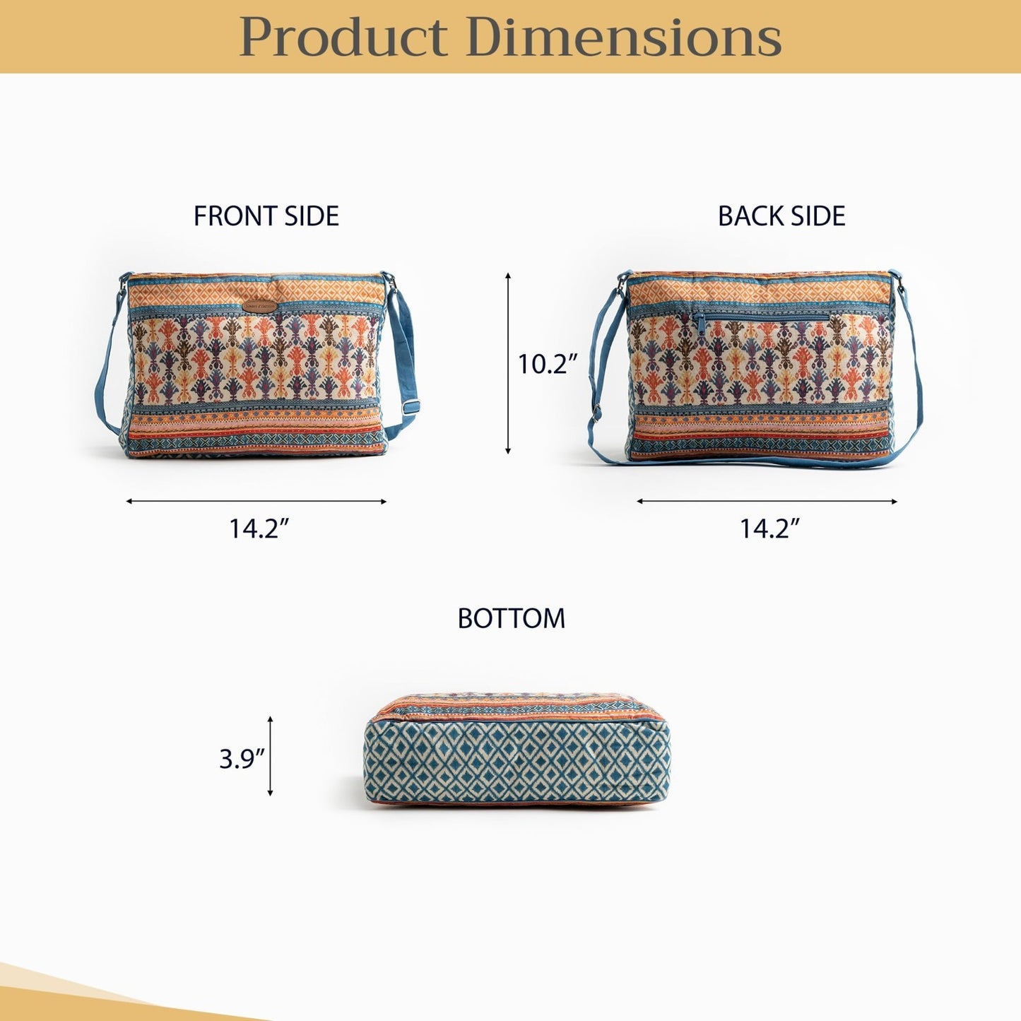 Stylish Cotton Shoulder Bag for Women   Versatile Handbag, Perfect for Everyday4