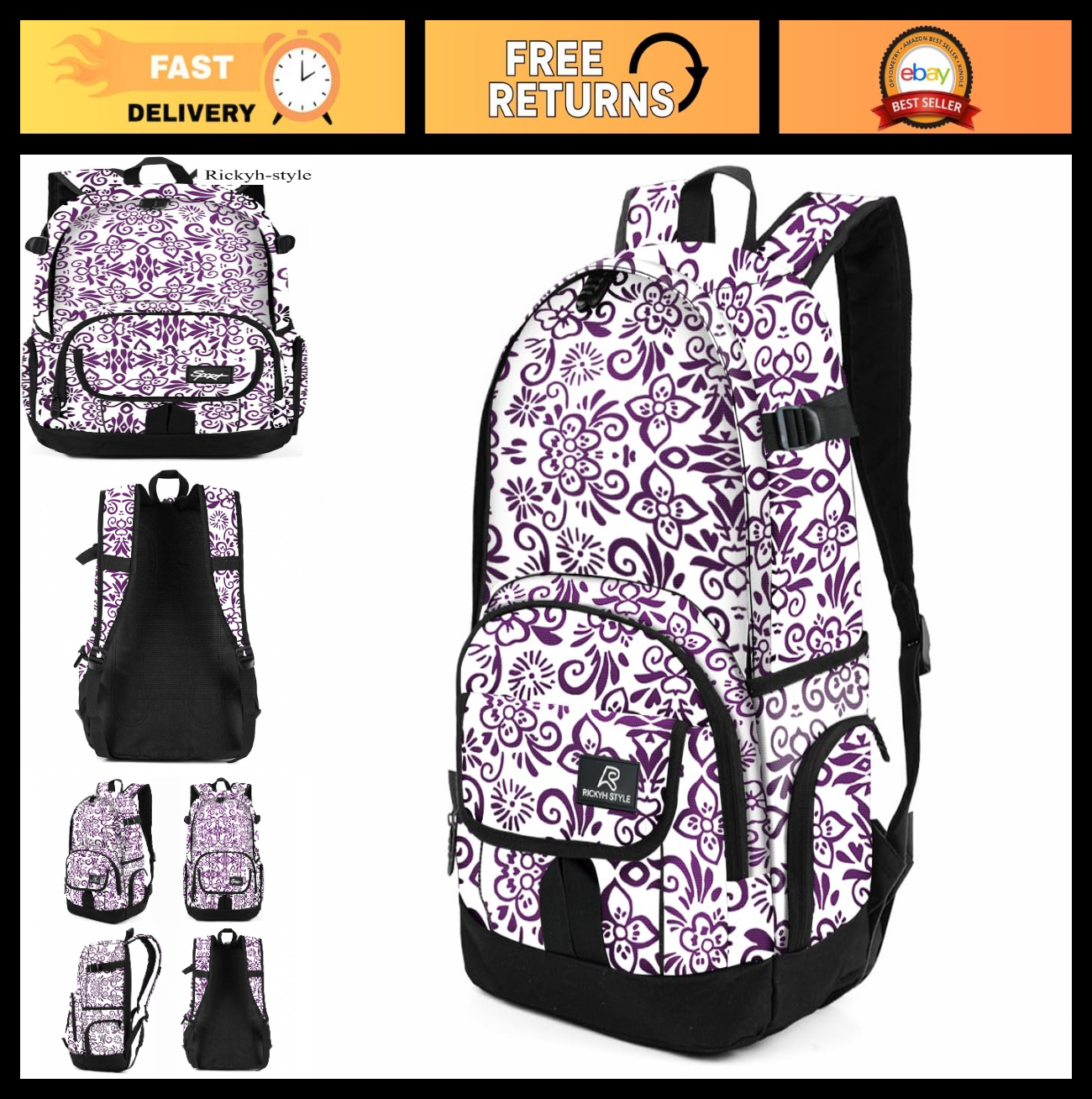 Lightweight School Backpack Travel Bag for Men & Women   College & Daily Use0