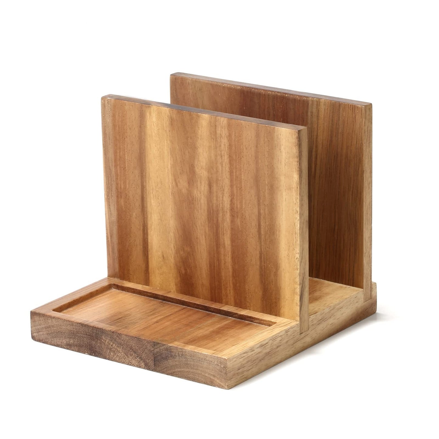 Wooden Napkin Holder Caddy for Salt & Pepper Shakers - Kitchen, Bar, Home Décor1
