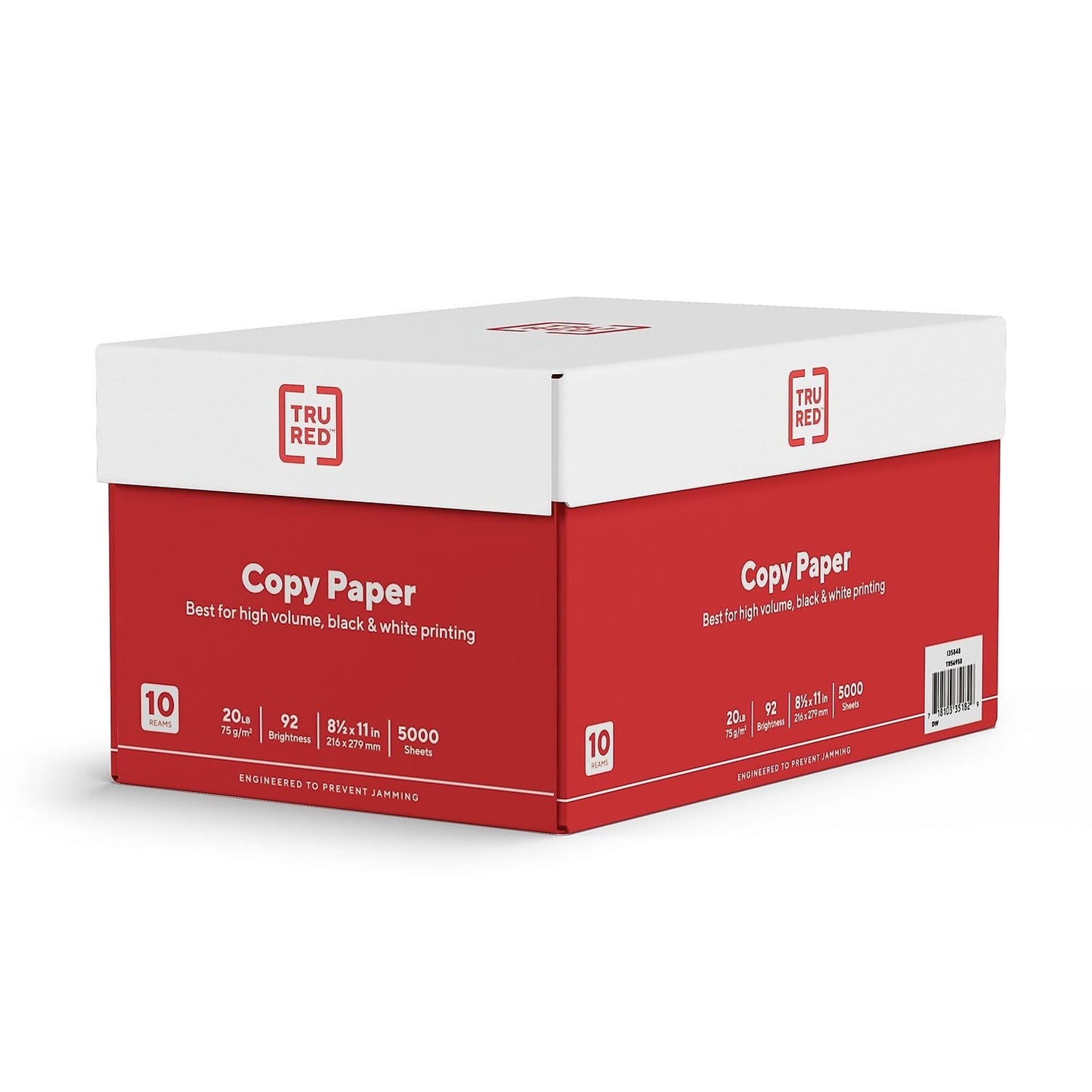 High Quality 8.5x11 Copy & Printer Paper, 20 lb, 92 Bright, 5000 Sheets   Office4