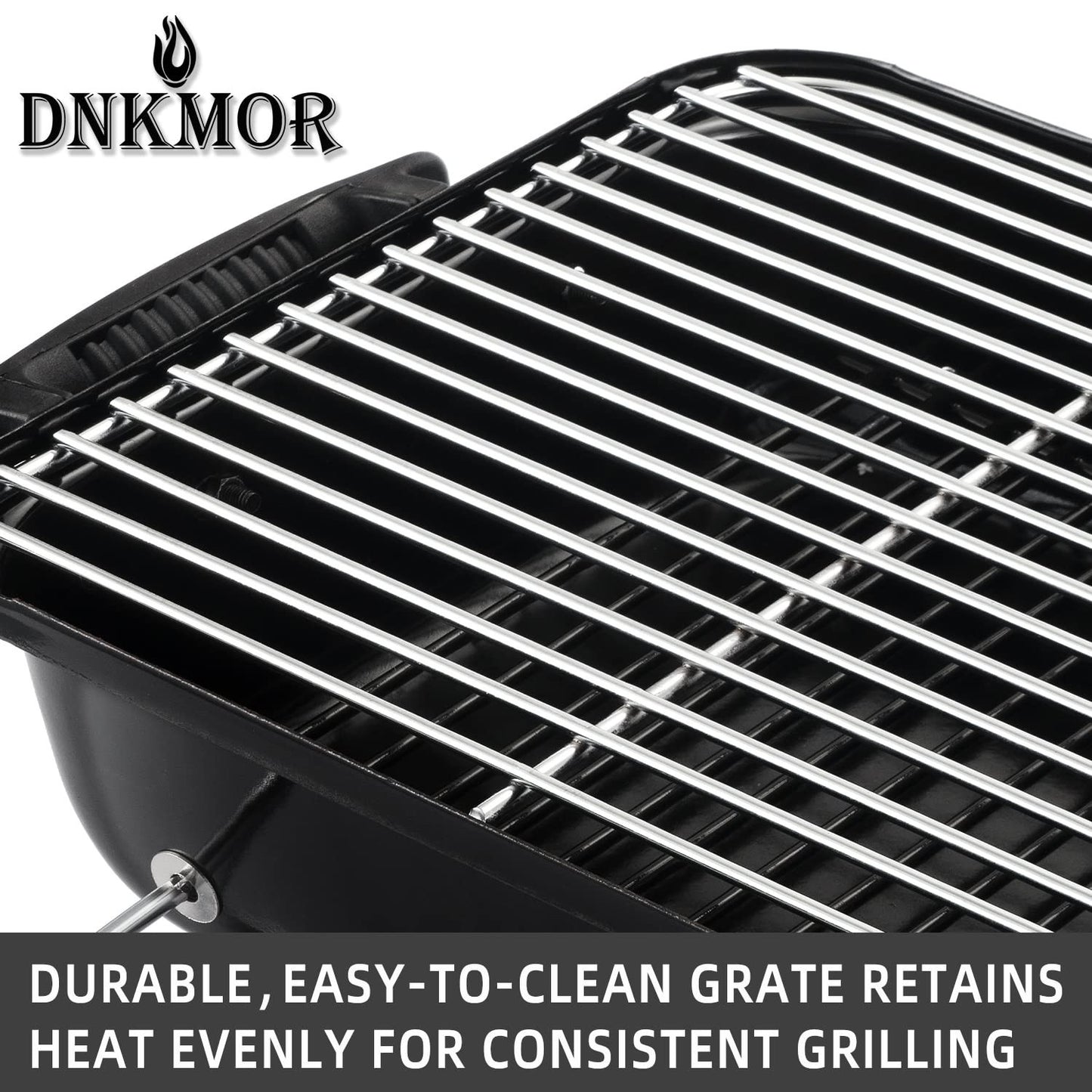 Portable Charcoal Grill - Compact Tabletop BBQ Smoker for Outdoor Cooking, Campi8