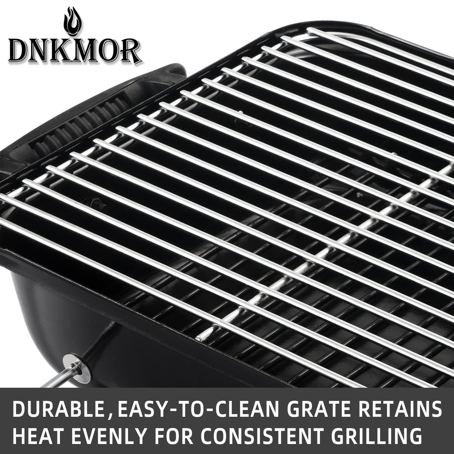 Portable Charcoal Grill - Compact Tabletop BBQ Smoker for Outdoor Cooking, Campi8