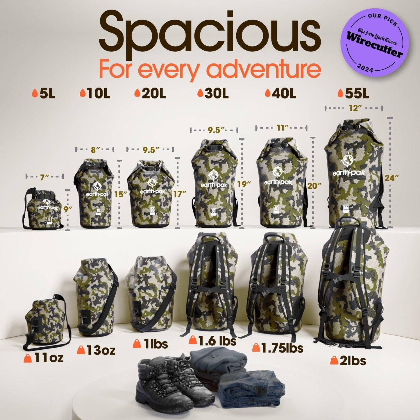Waterproof Dry Bag Backpack   Roll Top Sack for Kayaking & Gear Protection, Phon2