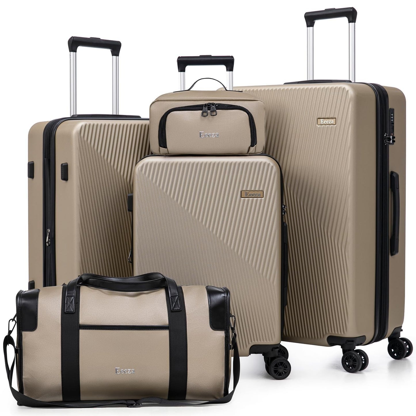 5-Piece Hardshell Luggage Set with TSA Lock, Spinner Wheels, Water-Repellent, 201