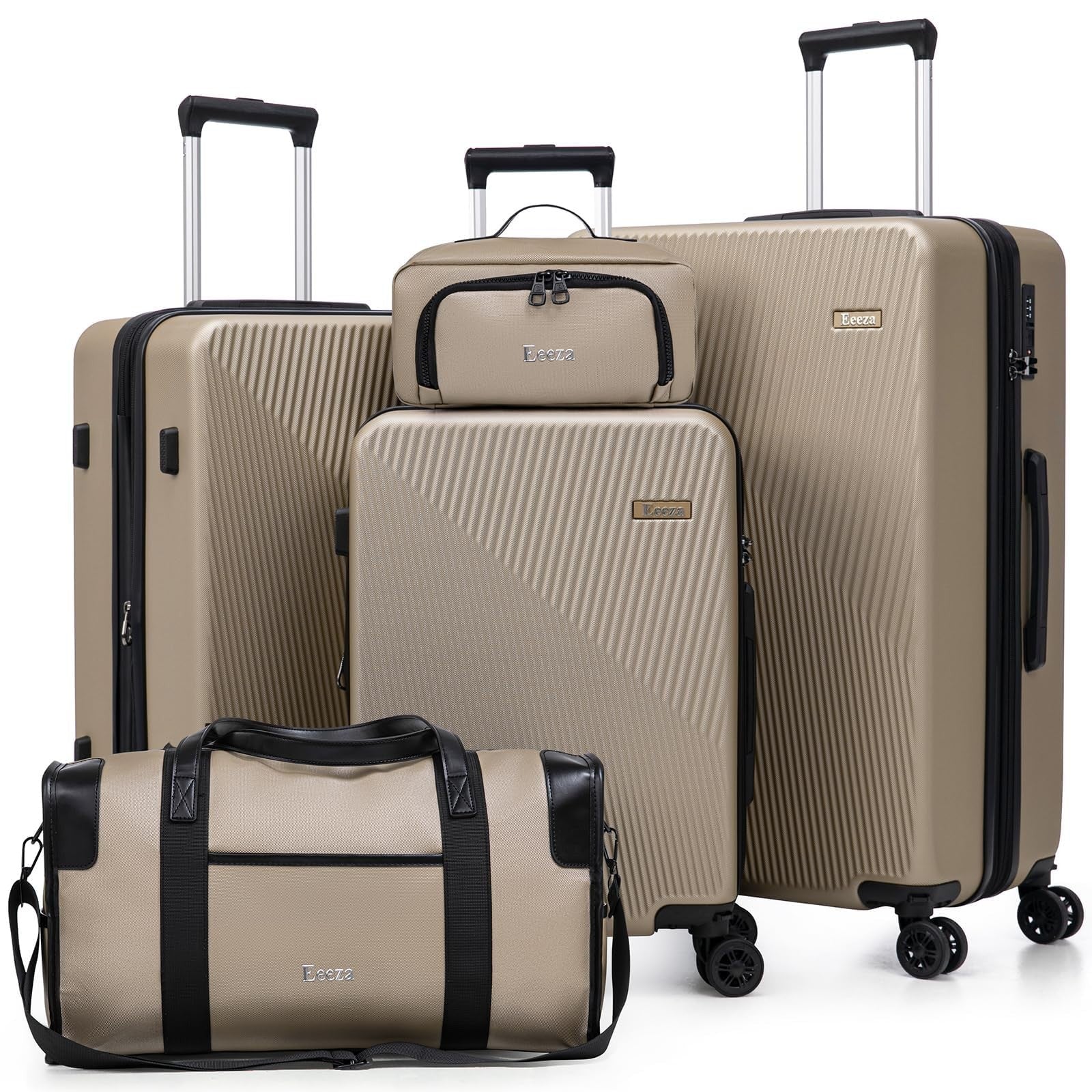 5-Piece Hardshell Luggage Set with TSA Lock, Spinner Wheels, Water-Repellent, 201