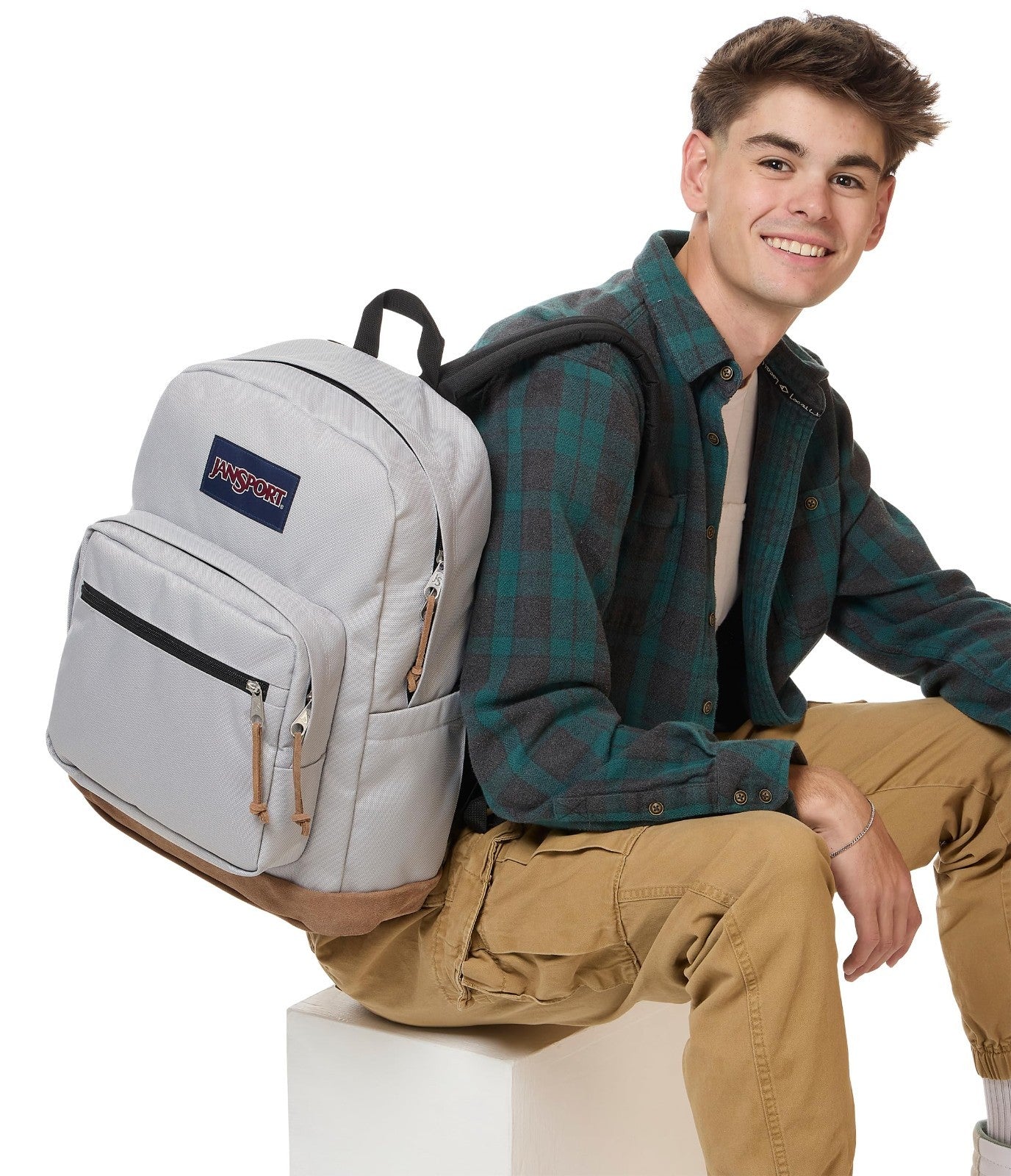 Durable Daypack Backpack with Padded 15" Laptop Sleeve & Water Bottle Pocket   G8