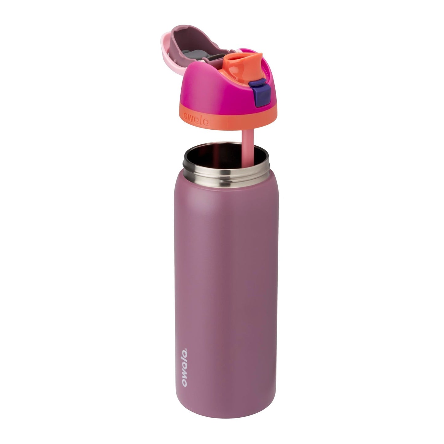 Insulated Stainless Steel Water Bottle 32oz with Straw   BPA Free, Pink, Travel3