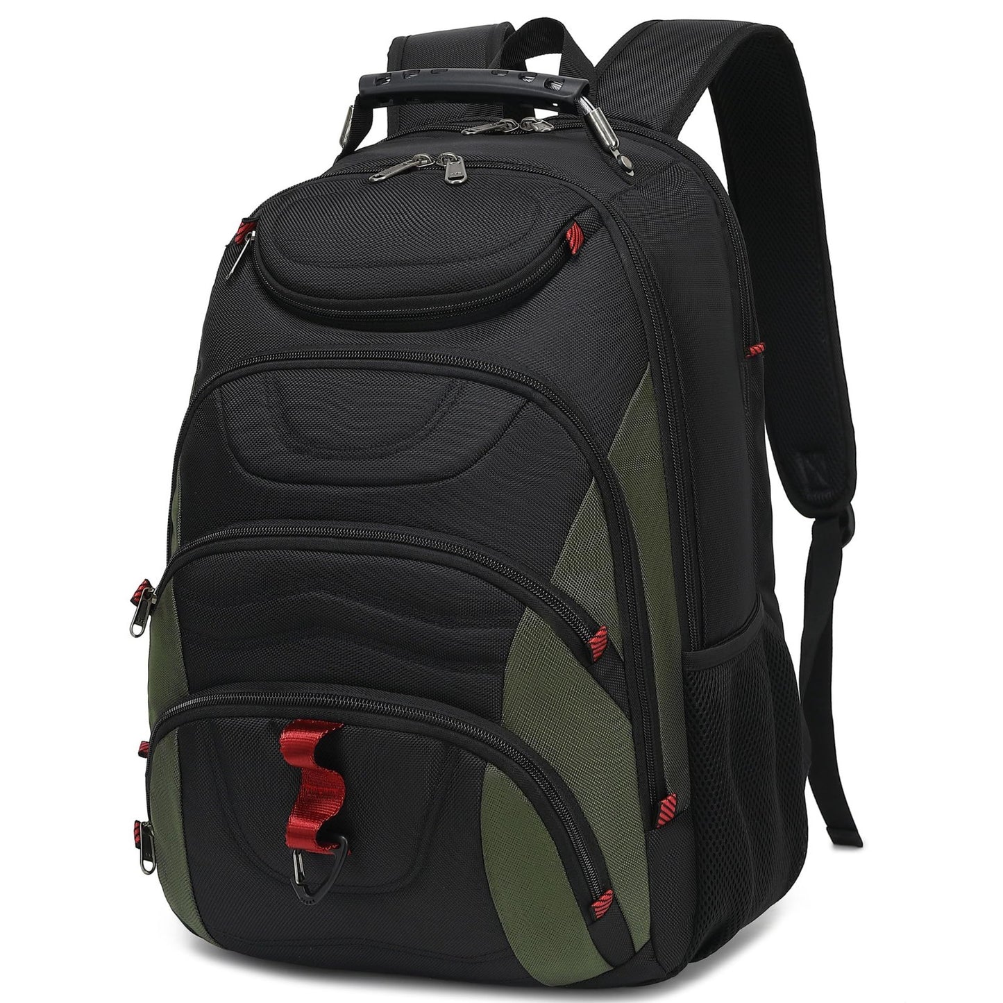 17.3" Waterproof Laptop Backpack with USB Port, Anti Theft Travel Bag, Casual Wo1