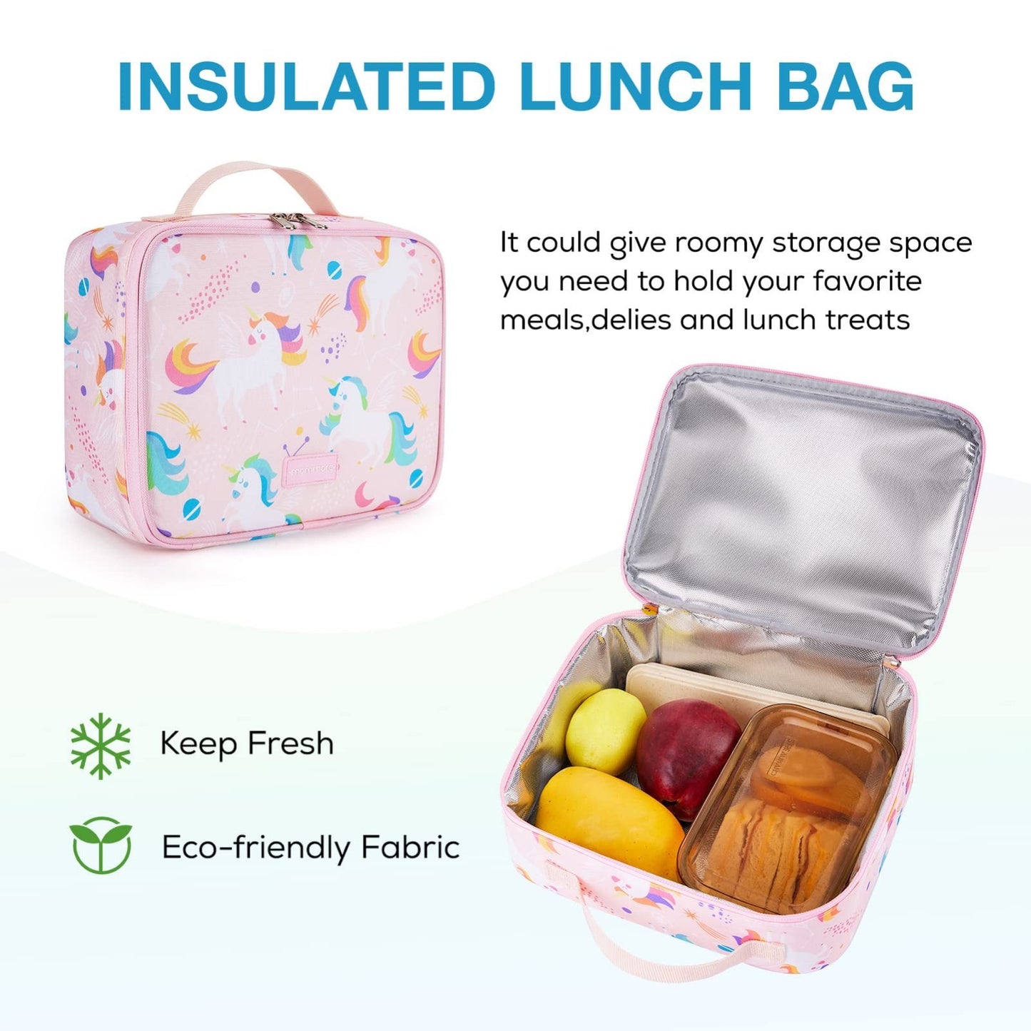 Kids Backpack Set for Kindergarten, School Bookbag 3 PCS with Lunch Box & Pencil5