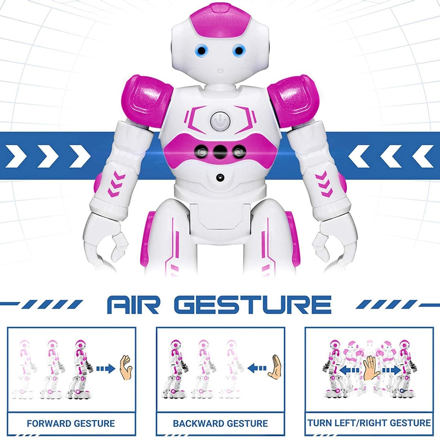 Programmable RC Robot Toy for Kids   Gesture Control, Smart Remote, Gift for Age2