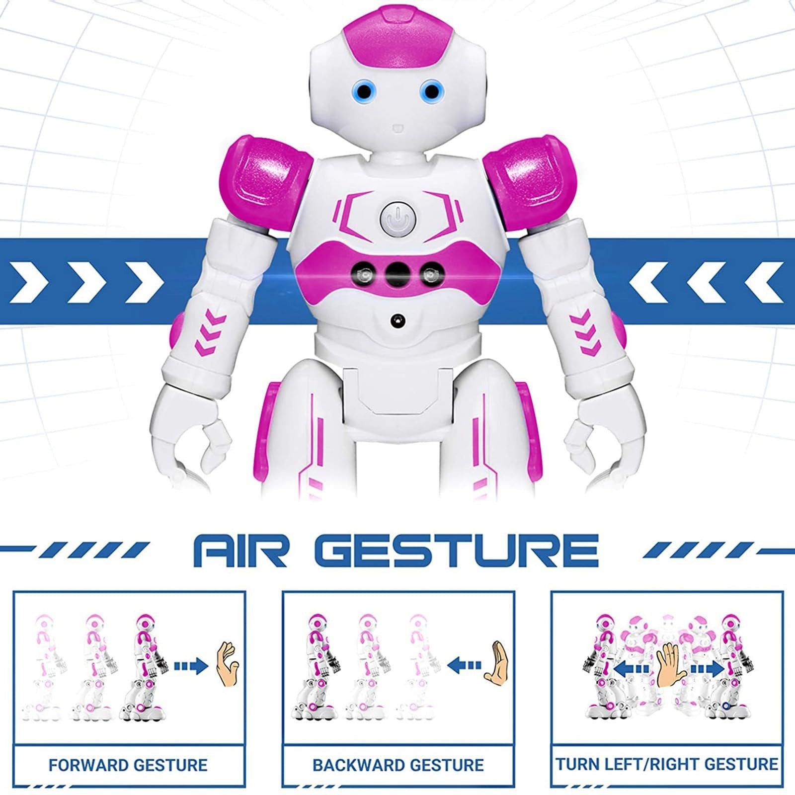Programmable RC Robot Toy for Kids   Gesture Control, Smart Remote, Gift for Age2