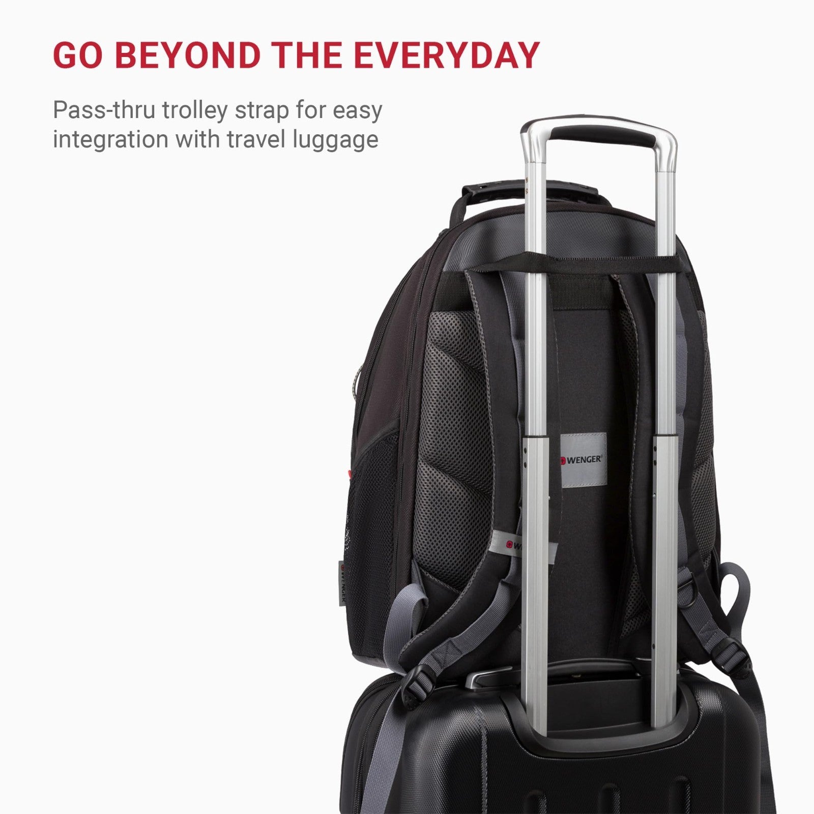 16" Laptop Backpack for Men & Women, Stylish Black/Gray Bag, Durable & Spacious6
