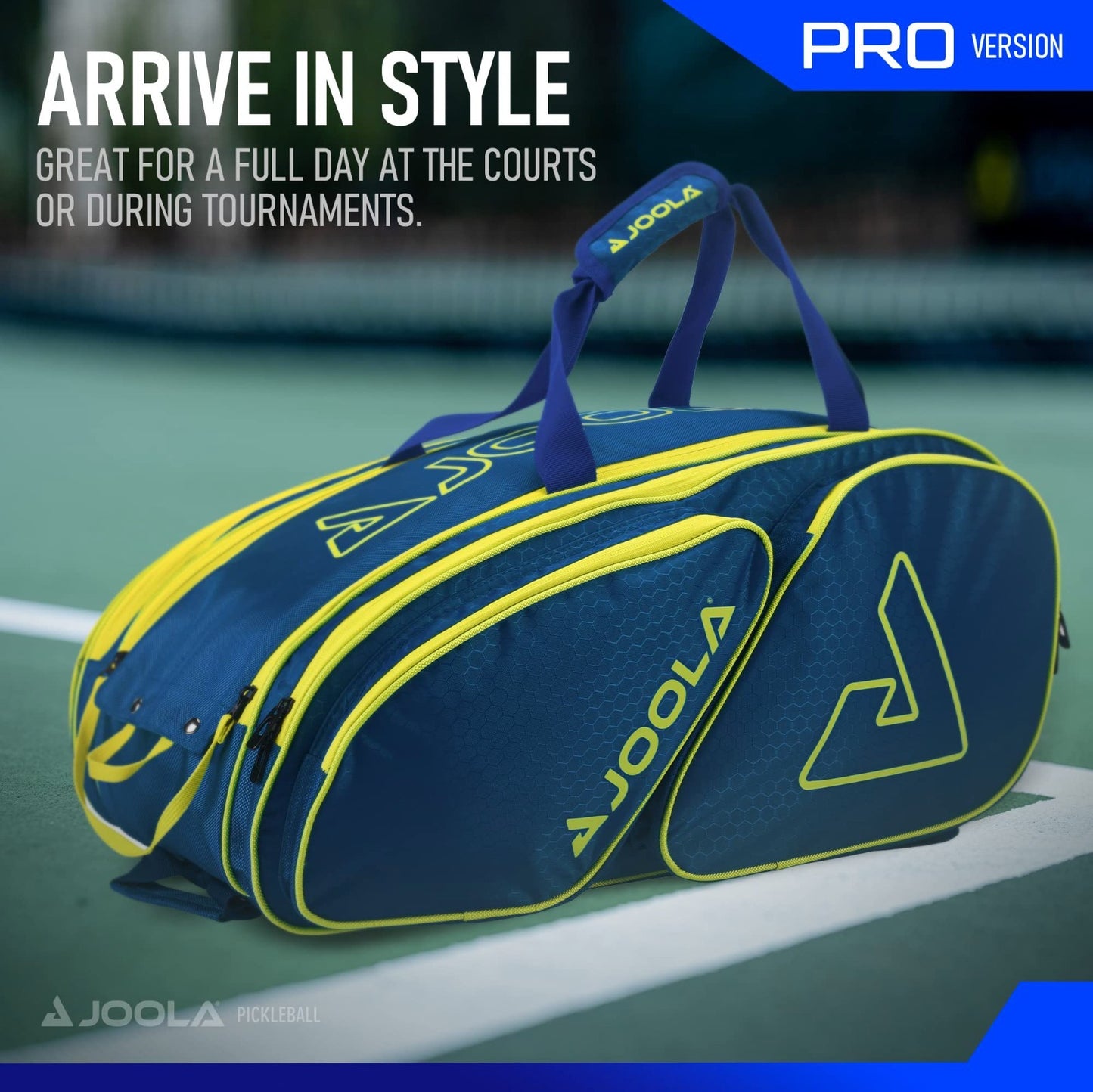 Pickleball Backpack Duffle Bag with Thermal Insulated Pockets & Fence Hook - Hol3