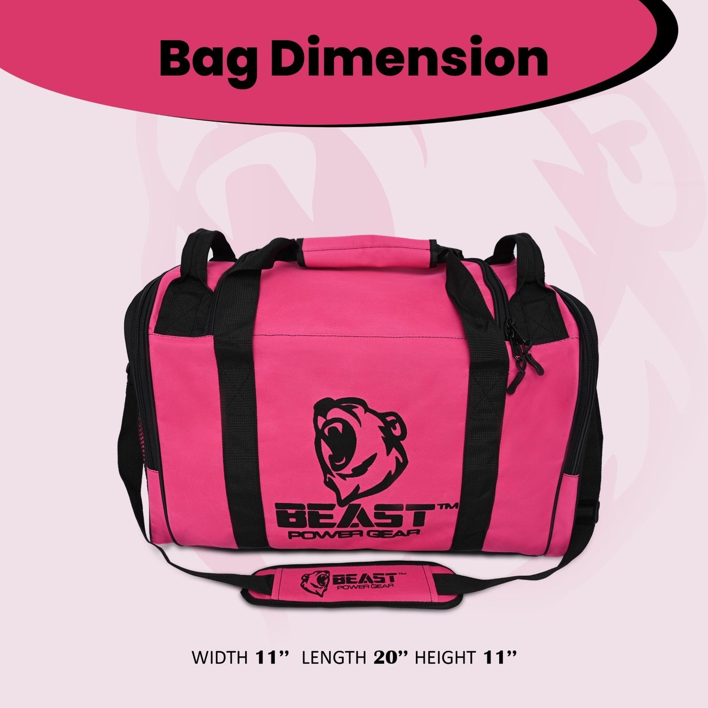 Versatile Gym Duffle Bag for Workout, Boxing, MMA - Shoes Compartment, Adjustabl3