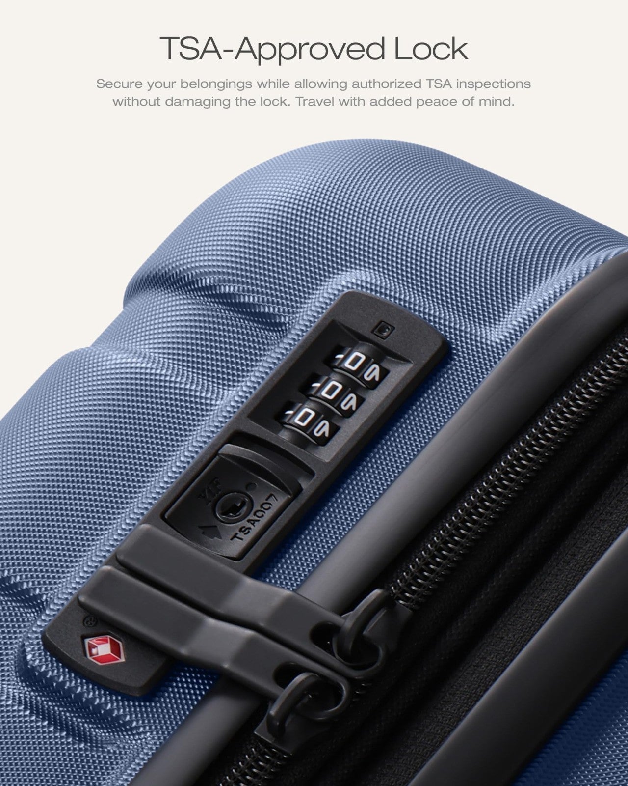 Lightweight 3-Piece Hardshell Luggage Set, Navy Blue, Expandable, TSA Lock, 360°7