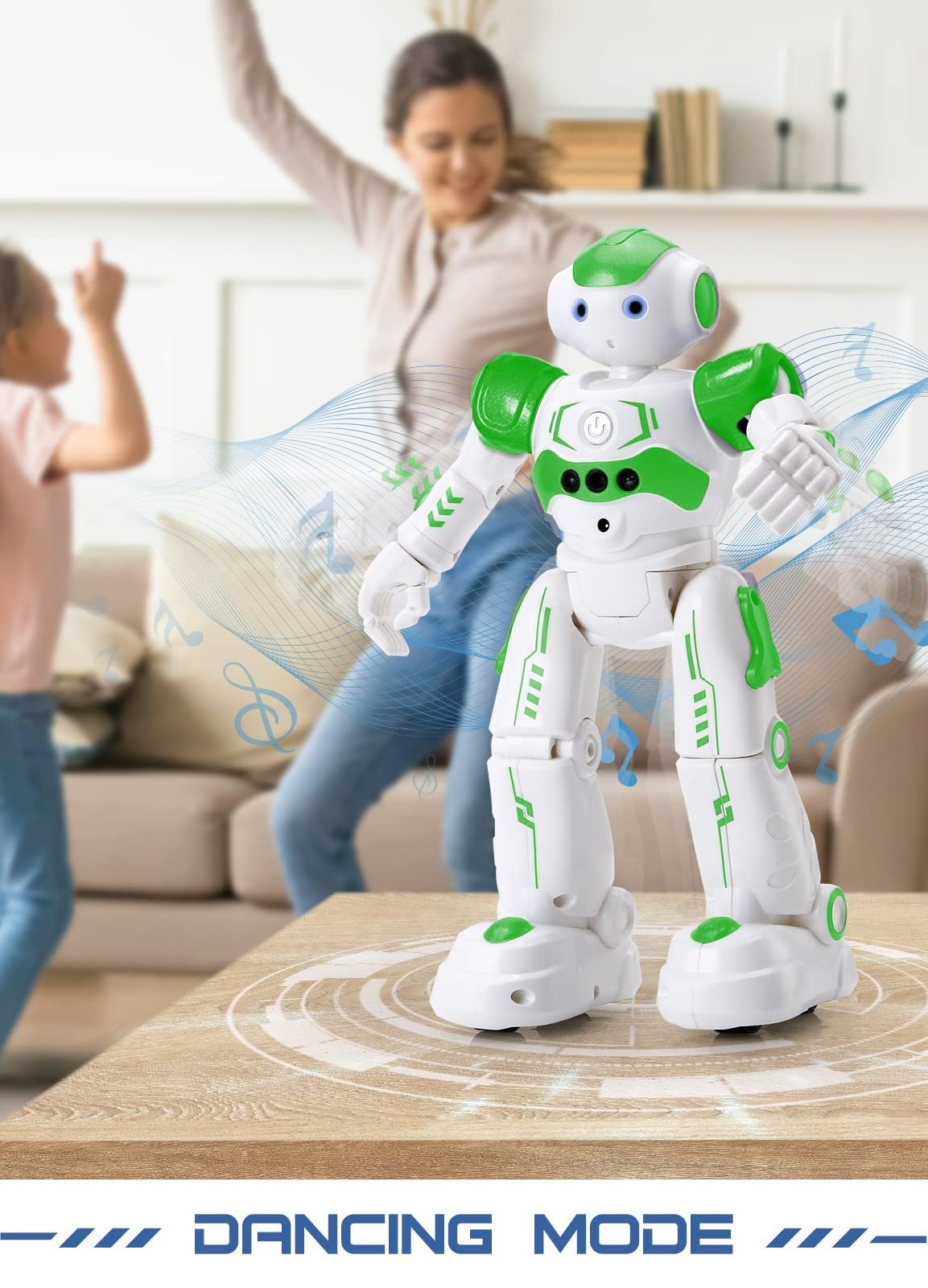 Remote Control Gesture Sensing Robot Toy for Kids Age 4 8   Birthday Gift (Green12