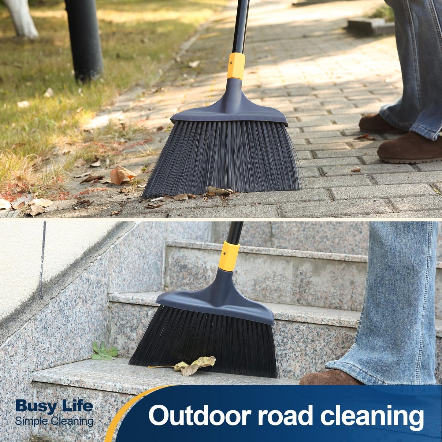Heavy-Duty Outdoor Broom 54" | Commercial Grade Floor Sweeper for Home & Yard5
