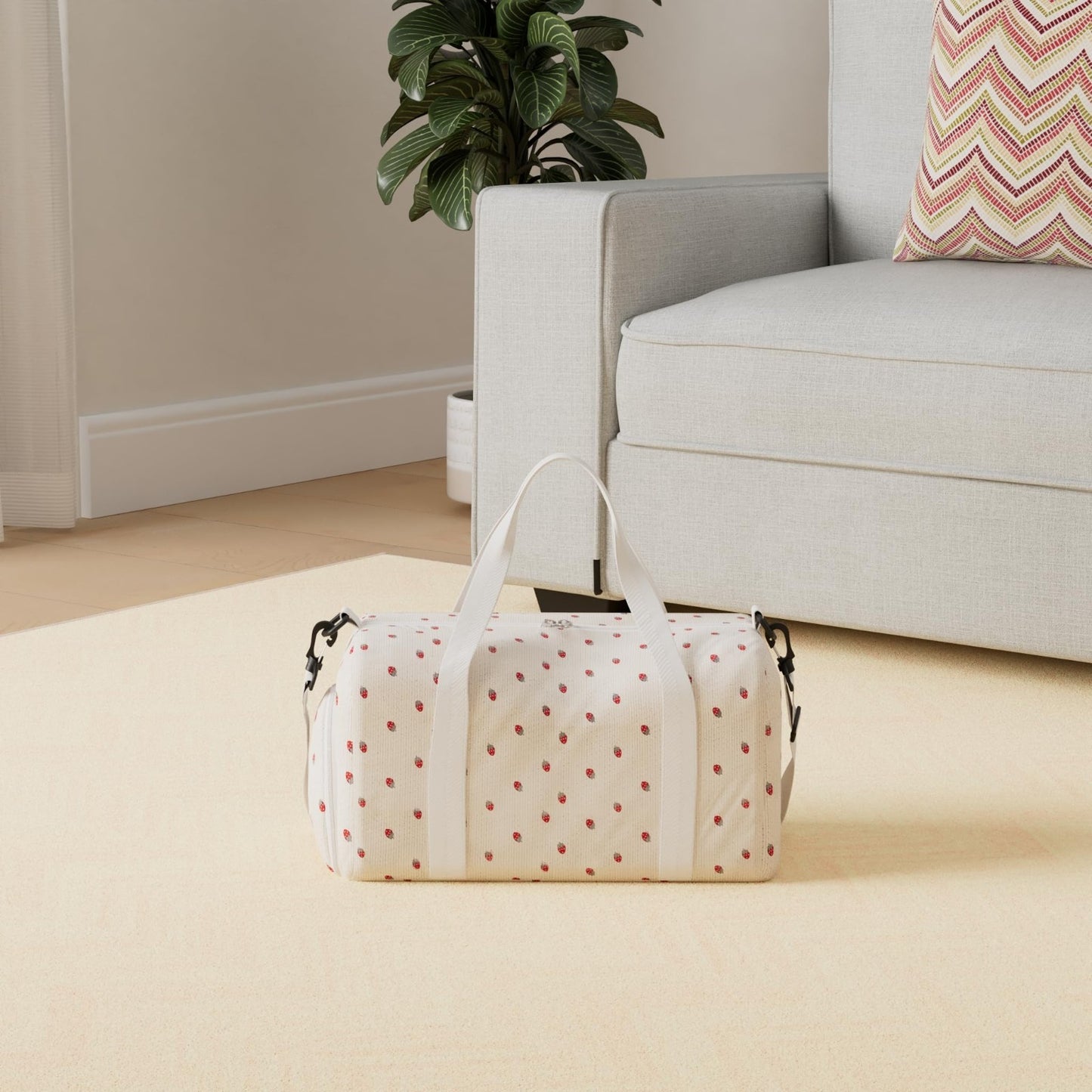 Cute Girls Duffle Bag with Shoes Compartment & Wet Separation - Waterproof Gym &2