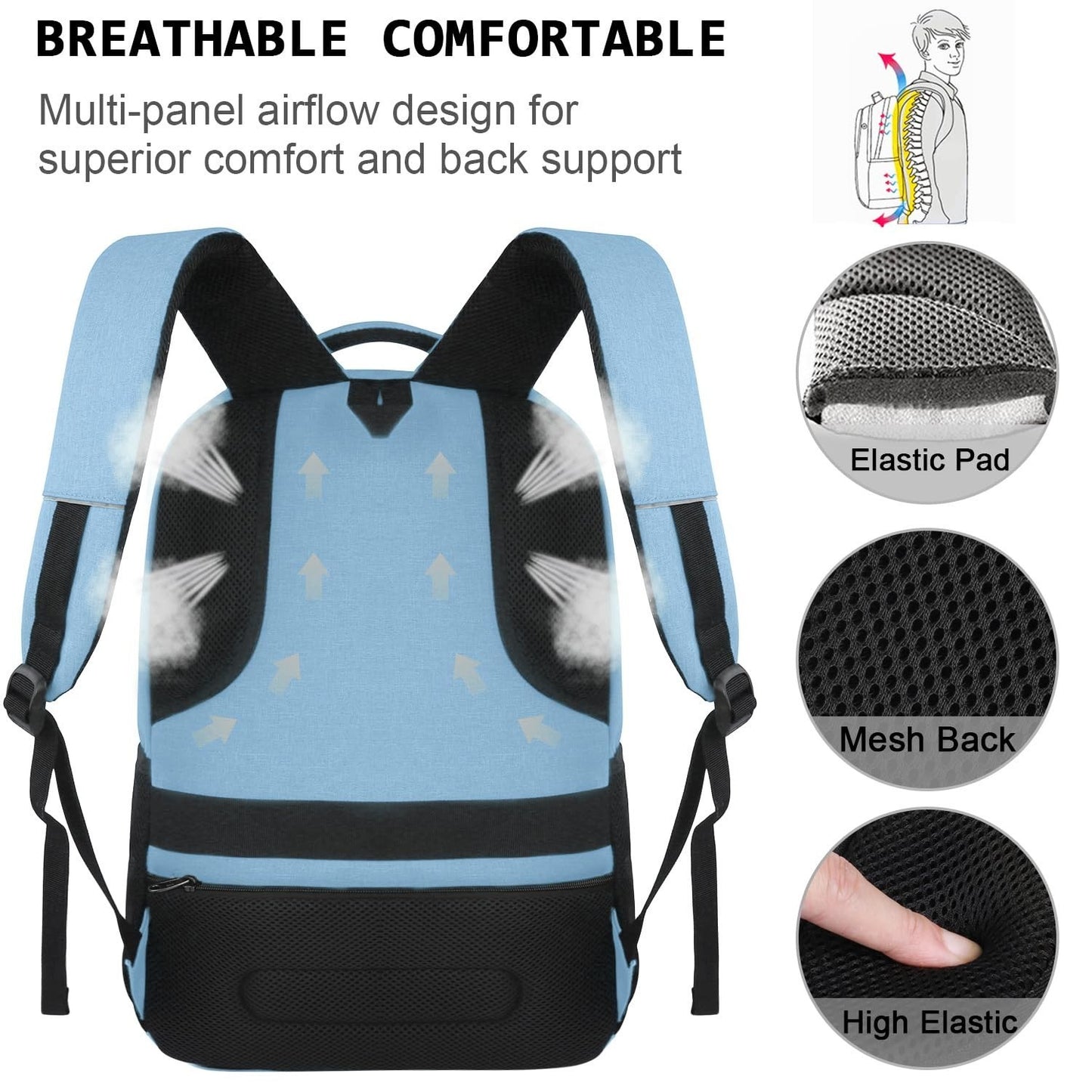 Slim Anti Theft Laptop Backpack for Business & College Travel   Stylish & Functi4