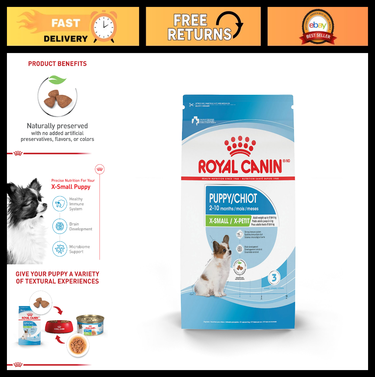 X-Small Puppy Dry Dog Food, 14 lb Bag - Size Health Nutrition for Small Breeds0