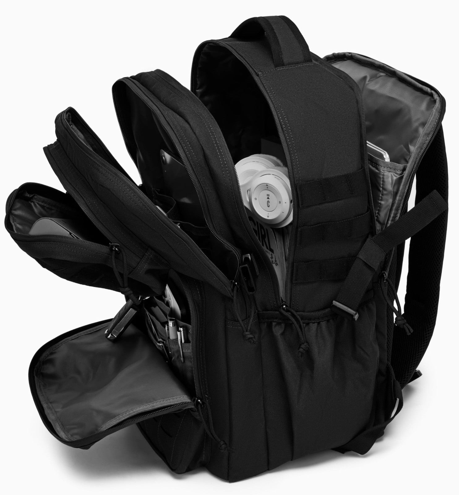 Waterproof Military Tactical Backpack 35L, MOLLE Assault Pack with Water Bottle4