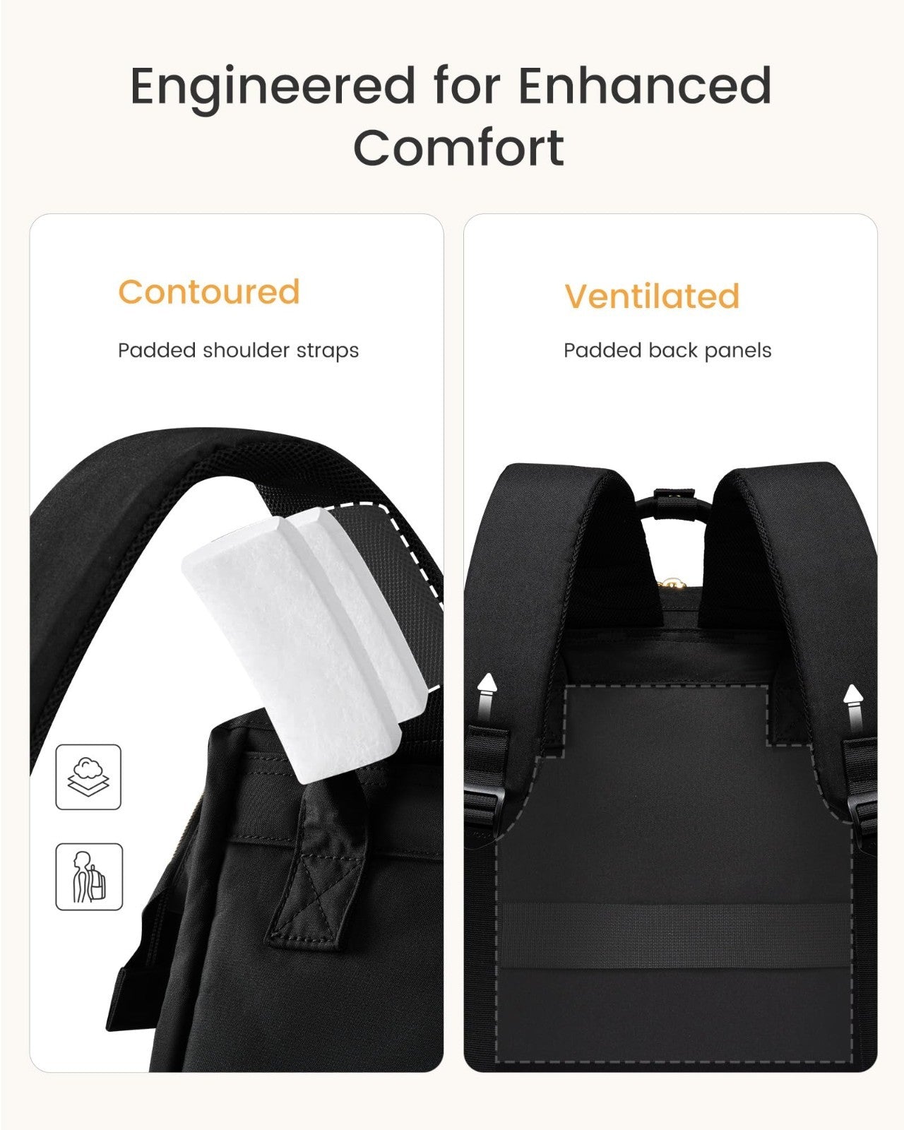 Spacious Waterproof Laptop Backpack for Women, 18" Travel Bag with Tumbler Holde5