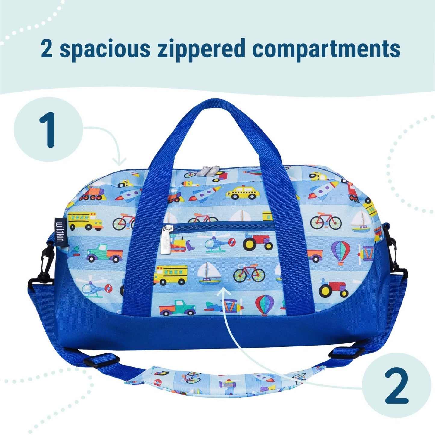 Kids Overnighter Duffel Bag - Lightweight Travel Bag for School & Sleepovers, Du5