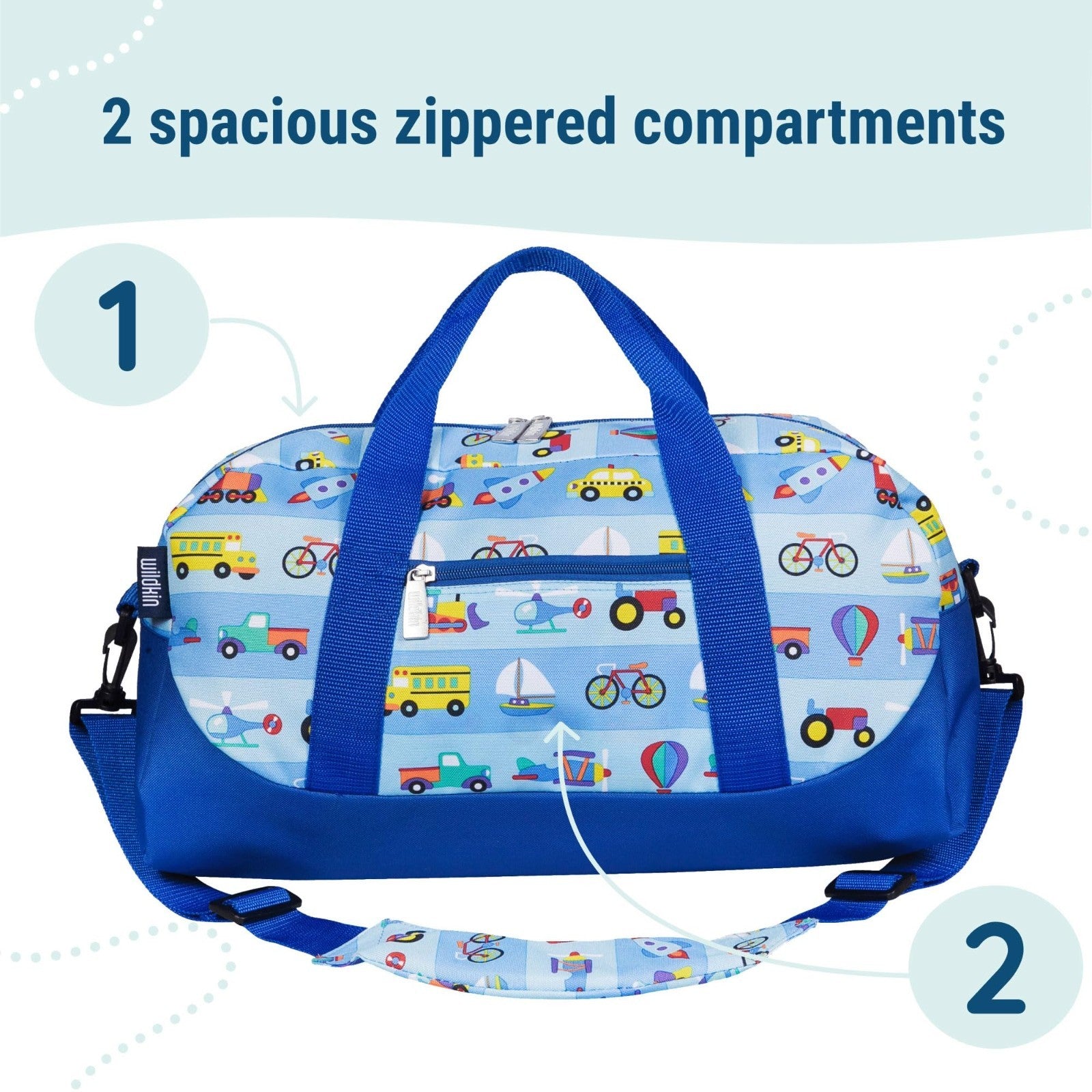 Kids Overnighter Duffel Bag - Lightweight Travel Bag for School & Sleepovers, Du5