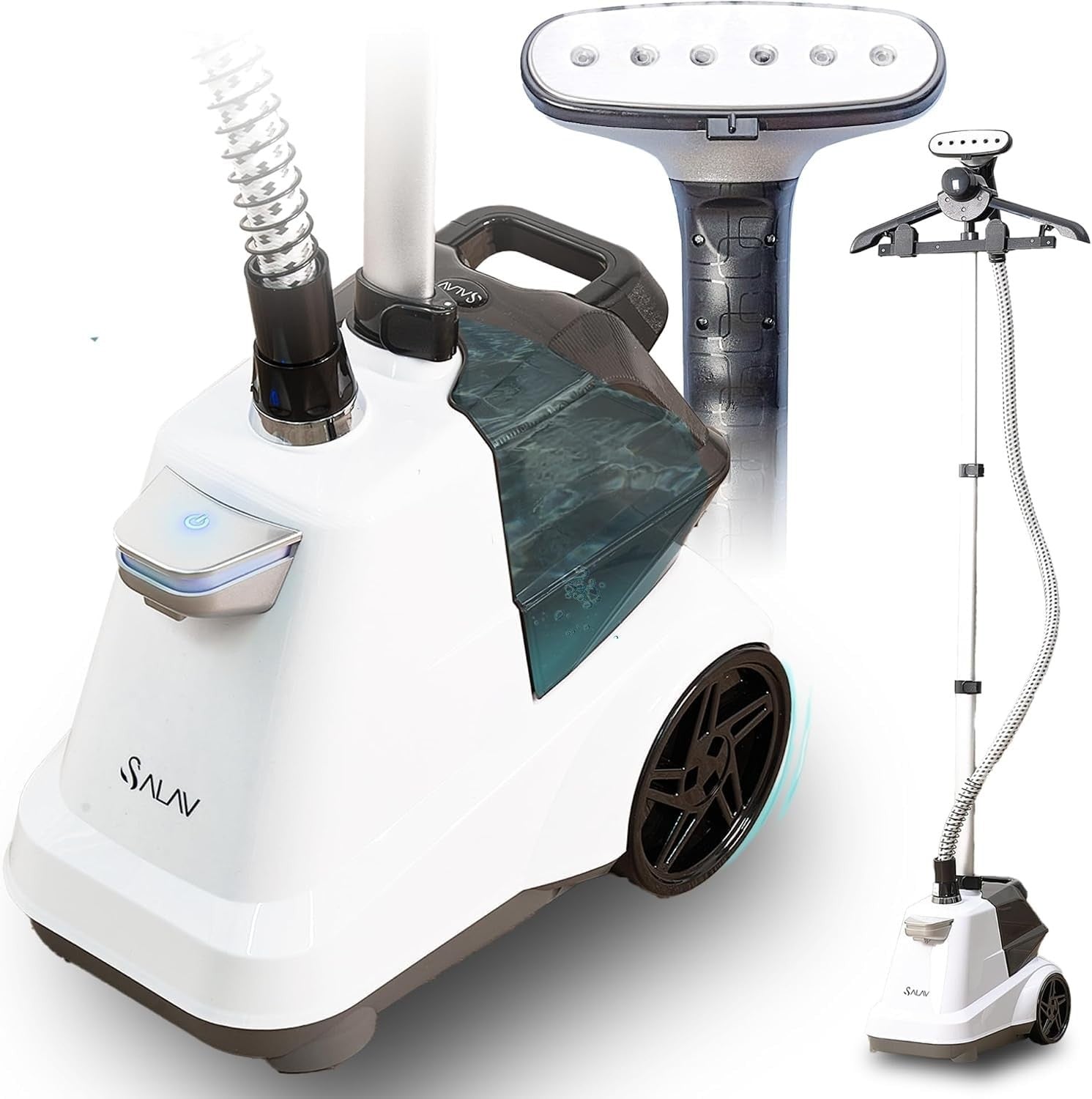 Heavy Duty Commercial Garment Steamer, 3L Water Tank, 1800W, Foot Pedals, 90+ Mi1