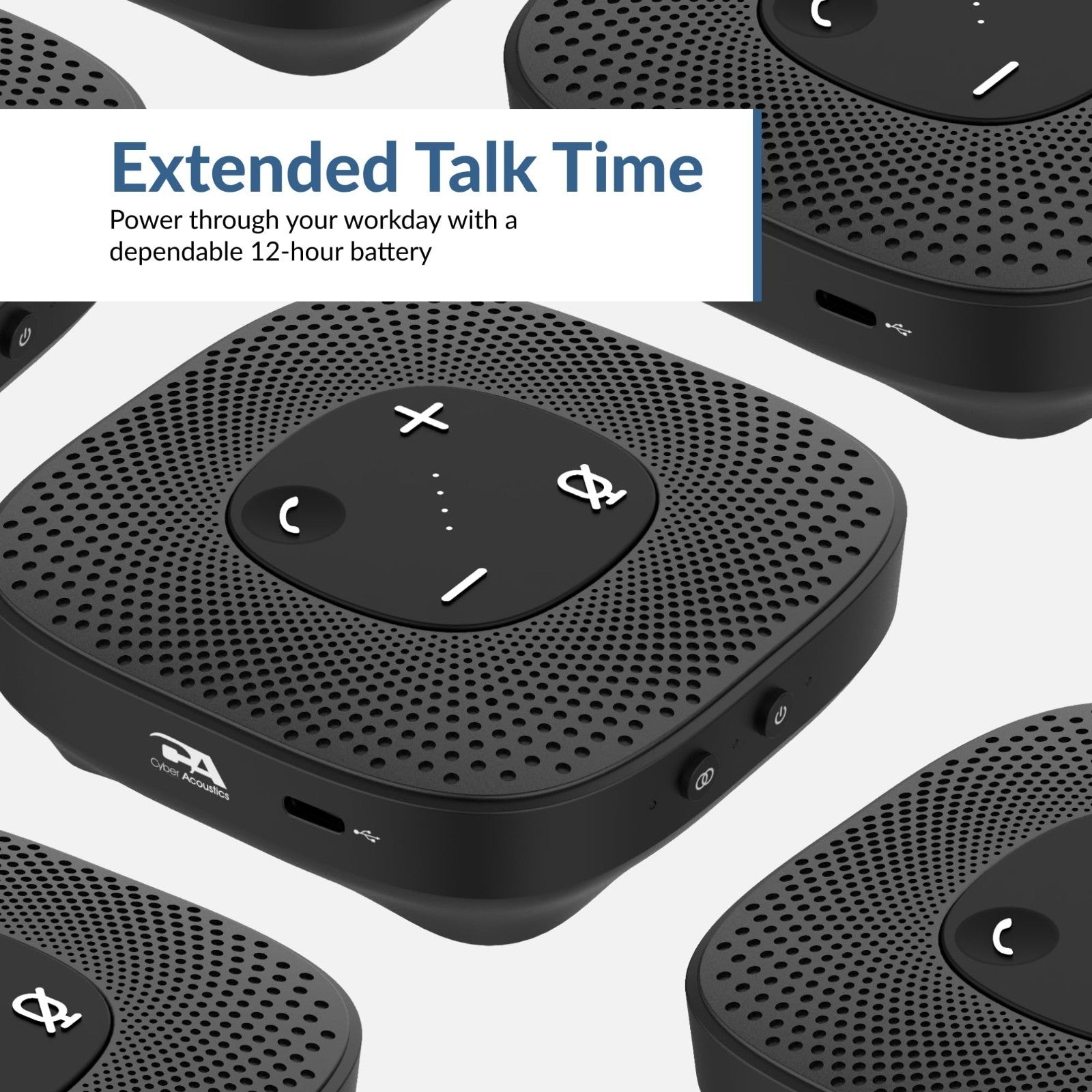 Conference Speakerphone   USB & Bluetooth, 360° Noise Cancelling Mic, 66 Ft Rang7