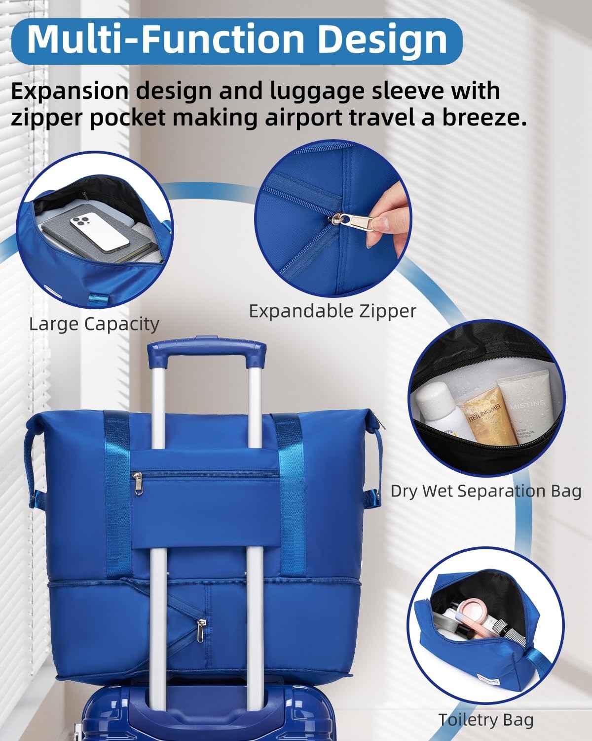 6-Piece Expandable Luggage Set, Lightweight Hardshell Suitcases, TSA Lock, 360°6
